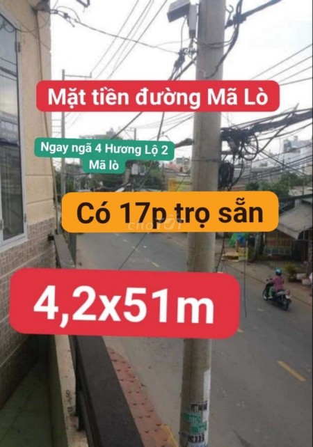 Mã Lò, Quận Bình Tân cần bán nhà nguyên căn chính chủ rộng 180m2, 17 phòng, giá 12 tỷ, 180m2, , 