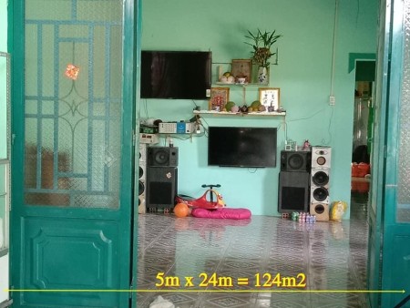 Bán Nhà Củ Chi. Xã An Nhơn Tây.TPHCM. 124m2. 5m x 24m. (Thổ Cư 54m2), 124m2, , 