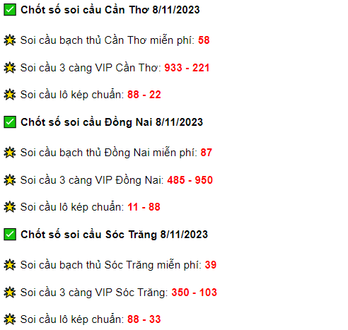 Giờ vàng chốt số soi cầu Miền Nam ngày 8/11/2023