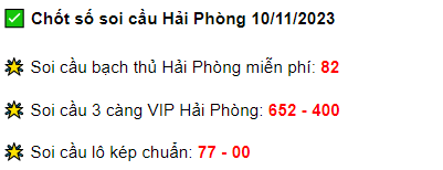 Giờ vàng chốt số soi cầu MB 10/11/2023