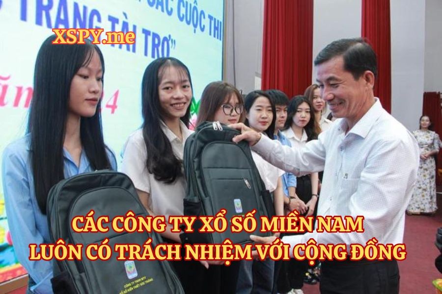 Các công ty xổ số miền Nam luôn có trách nhiệm với cộng đồng